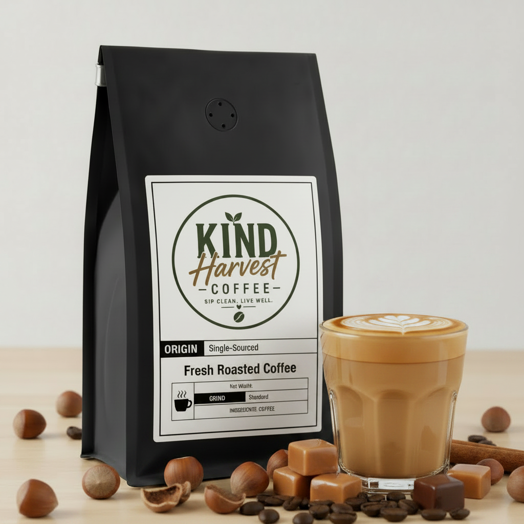 Caramel Coffee - Matched Background